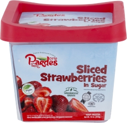 Sliced Strawberries in Sugar
