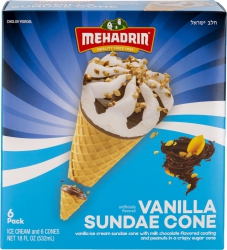 Mehadrin Sunday Cone 6 Pk