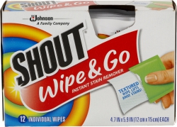 Shout Wipe & Go 12Pk