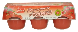 Lieb Straw Apple Sauce 6 Pk.