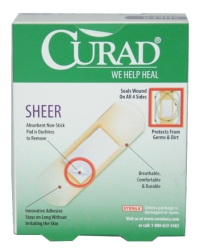 Curad Sheer Bans Aid 80 Ct