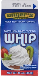 Unger Whip Topping 16 oz