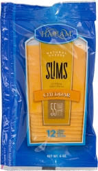 Slims Natural Cheddar Cheese Slices 12 ct