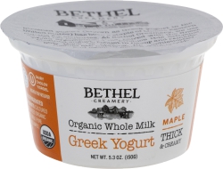 Organic Whole Milk Greek Maple Yogurt