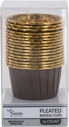 Sc Bakingcup Pltd Brn/Gld