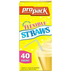 Pro Pack Straws Flex Clear
