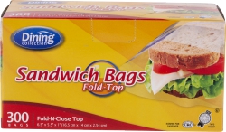 Dc Sandwich Bags 300 Ct