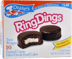 Drakes Ring Dings 5 X 2Pks