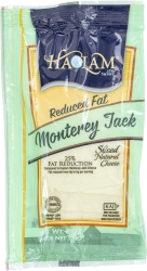 Reduced Fat Monterey Jack Sliced Cheese
