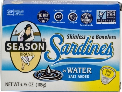 Sardines Boneless Water Salted
