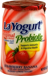 Probiotic Low Fat Strawberry Banana Yogurt