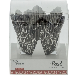 Brown Petal Large Baking Cups 30 ct