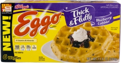 Eggo Thick & Fluffy Blueberry Cobbler Waffles 6 ct