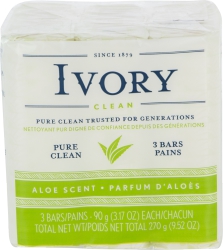 Ivory Bar Soap Aloe 3Pk