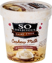Dairy Free Cashew Milk Non-dairy Frozen Dessert Snickerdoodle
