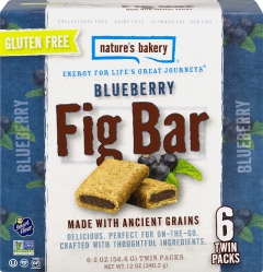 Gluten Free Blueberry Fig Bar 6 ct