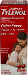 Tylenol Childrens 4oz Dye Fr