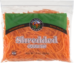 Ready to Eat Shredded Carrots