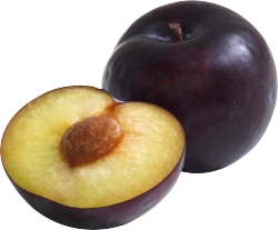 Black White Meat Plums