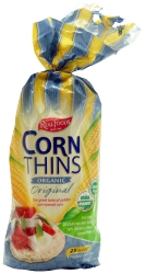 Original Corn Thins Organic Popped Corn Cakes