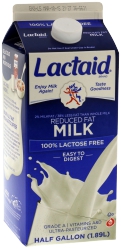 100% Lactose Free Reduced Fat Milk