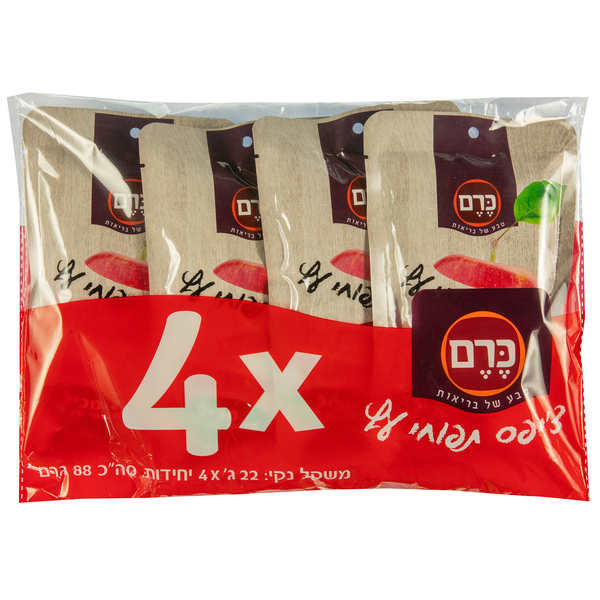 מארז ציפס תפוחי עץ כרם 4*22 גרם