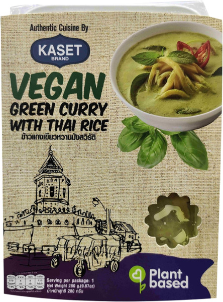 ארוחת קארי ירוק  אורז יסמין תאילנדי 280