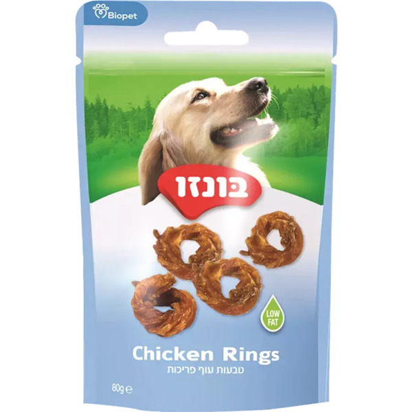 חטיף בונזו טבעות עוף