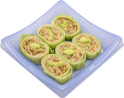 No Carb Cooked Salmon Avocado Roll