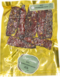 Caramelized Facon - Pepper Crusted