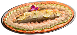 Smoked White Fish & Salad Scoops Platter