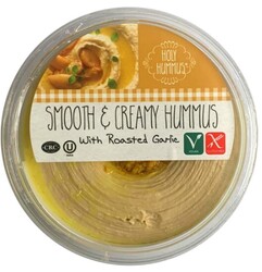 Smooth & Creamy Hummus with Roasted Garlic
