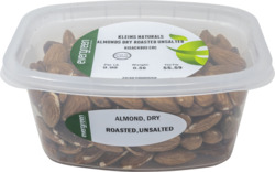 Dry Roasted Unsalted Almonds