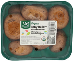 Organic Whole Baby Bella Mushrooms