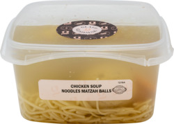 Chicken Soup W/Noodles & Matzo Balls