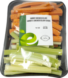 Carrot & Checked Celery Sticks