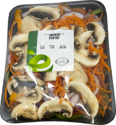 Checked Stir Fry Vegetables