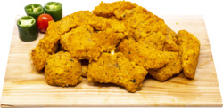 Breaded & Fried Salmon Cubes