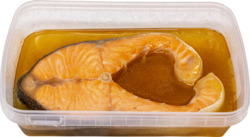 Cooked Baby Salmon Steak
