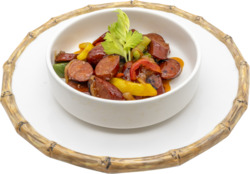 Beef Sausage & Peppers