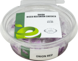Diced Red Onion Checked