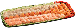 Sliced Lox & Salad Scoops Platter- Medium
