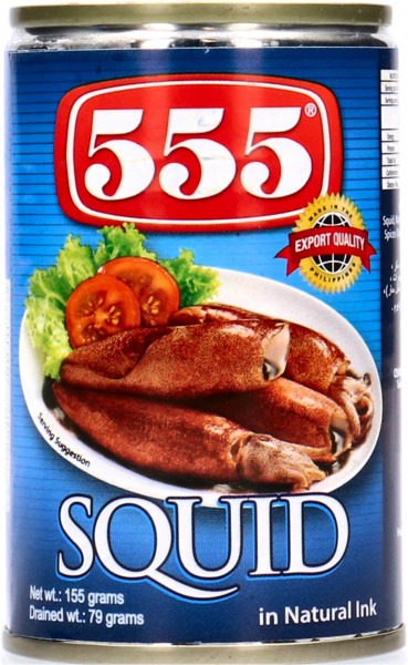 タイの食品5 555 Squid In Natural Ink 155G | City Hypermarket Kuwait Online