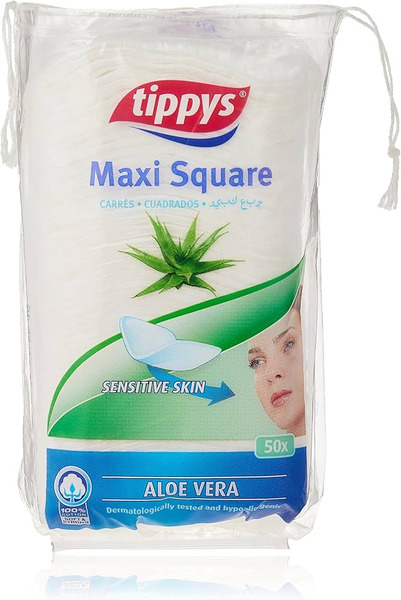 Tippys Maxi Pads Square Aloe Vera 50's | City Hypermarket Kuwait Online