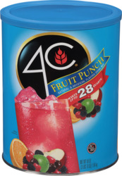 4C Fruit Punch Pwdr 28Qts