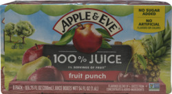No Sugar Added Fruit Punch 100% Juice 8 ct