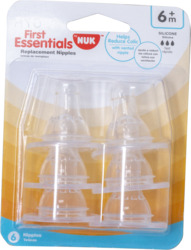 Gerber Silicone Nipple 6 Pk