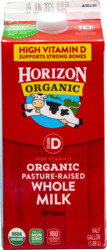 Organic Pasture Raised Whole Milk