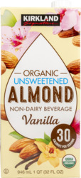 Organic Unsweetened Almond Vanilla Beverage