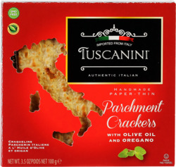 Parchment Crackers with Olive Oil & Oregano
